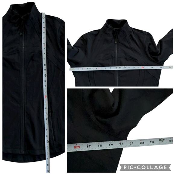 Lululemon Define Jacket Black Full Zip Luon Activewear Athleisure W4H98S Size 12 - Picture 10 of 13